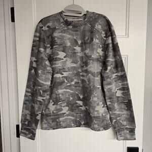 Men's Balance Collection Gray Camo Camouflage Sweatshirt | Size Small